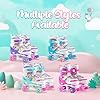 SULIFEEL Rainbow Unicorn 4 Size Adjustable Light up Roller Skates for Girls Boys for Kids #4