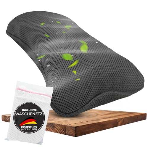 BURADIA Coussin de bain avec filet à linge – Confort et détente ultimes grâce à la technologie Air Mesh – Coussin de bain pour baignoire avec 4 ventouses puissantes – Coussin de nuque/oreiller