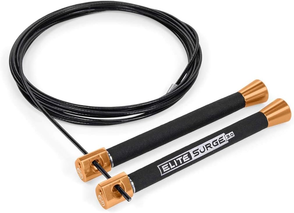 EliteSRS Self Adjusting,Fast & Smooth, 3/32″ Nylon Coated Speed Jump