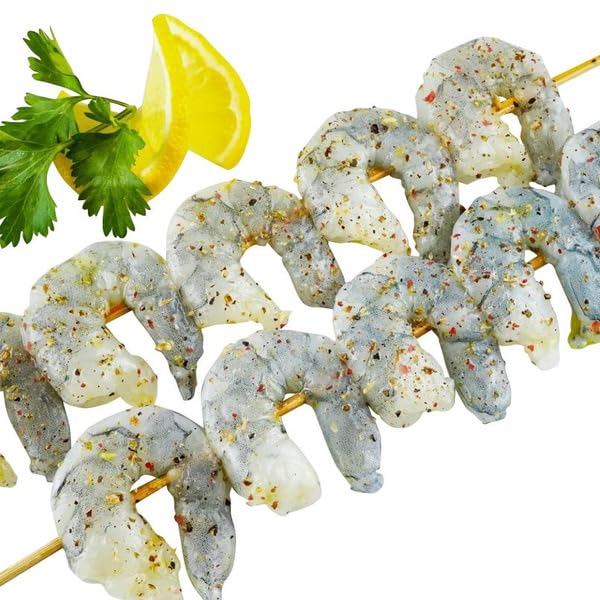 Raw Shrimp , Peeled & Deveined, Tail-Off, Frozen Shrimp, Premium Quality Seafood for Cooking, Grilling & Recipes , PEELED & DEVEINED FOR CONVENIENCE – Ready to cook with no prep needed, saving time in the kitchen , PREMIUM FARM-RAISED SHRIMP – Seafood with consistent size and tast , 31-40-count, [ 32 OZ , 2 LB ]