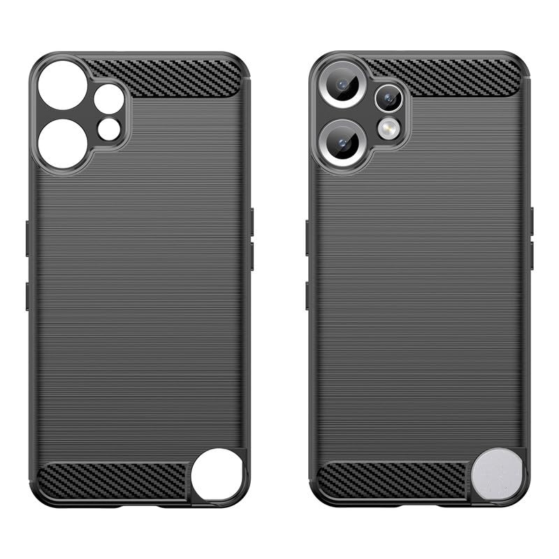Image of Hybrid Carbon Fiber Back Case for Nothing CMF Phone 2 Pro (Black)