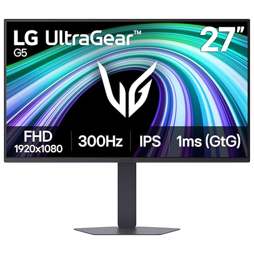 Image of LG 27G550B-B 27-inch Ultragear Full HD (1920 x 1080) IPS Gaming Monitor 300Hz, 1ms, NVIDIA G-Sync Compatible, FreeSync Premium, HDR10, HDMI, DisplayPort, Tilt /Height /Swivel /Pivot Stand, Black