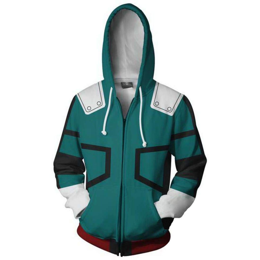 shaobeiq Boku No Hero Academia My Hero Academia Cosplay Costume Hoodie Pullover Zip Jacket