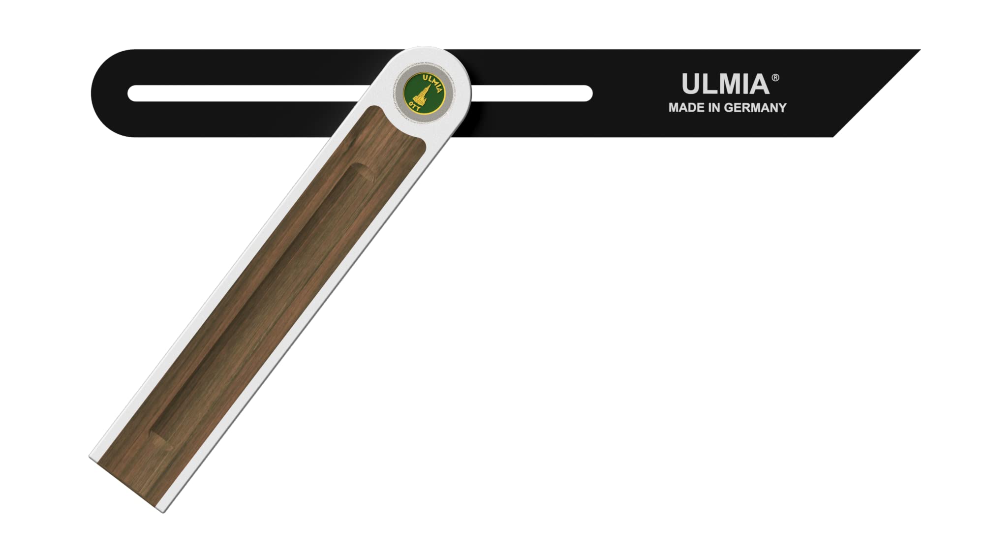 504-330 Enclos de précision en aluminium avec rail en acier mobile avec blocage de l'angle de n'importe quel angle par écrou à ailettes, disque spécial 330 mm 0,43 kg