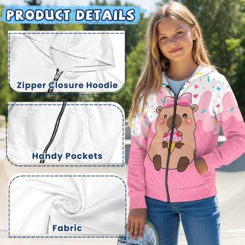 Image of Biyejit Kids Novelty 3D Graphic Printed Hooded Sweatshirt