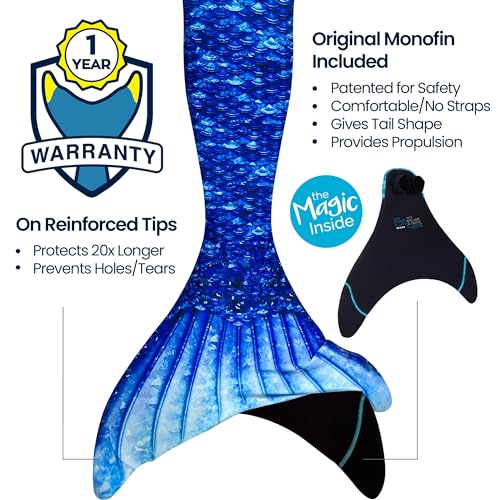 image for Fin Fun Mermaidens - Mermaid Tails for Swimming for Women, Teens and A