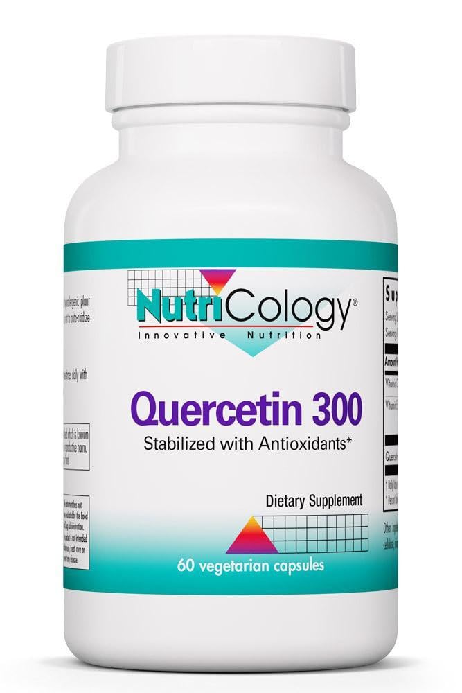 NutriCology Quercetin 300 mg with Vitamin C, 60 Capsules