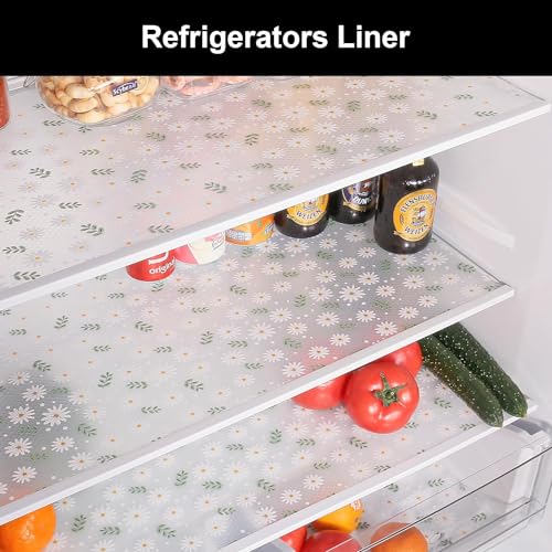 Image of Kitchen Drawer Liner, Shelf Liners for Kitchen Cupboards, Non-adhesive Cabinet Liner, Waterproof & Non-slip Cupboard Liner, 30x300CM EVA Fridge Shelf Liner Mats for Shelves, Shoe Racks