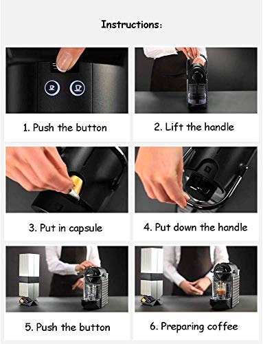 Bktmen Kaffeemaschine Kaffeemaschine Vollautomatische Haushaltskapselmaschine Auto Power Off Kaffeemaschine 19Bar 0,7L… – Bild 3