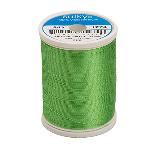Hilo de rayón Sulky 850 yd verde Nile miniatura 1