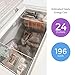 KEG 5.0 cu ft Top Chest Freezer with Adjustable Thermostat and Removable Storage Basket, Freezing Machine for Home and Kitchen