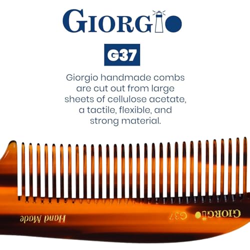 Peine Giorgio G37 grande de dientes gruesos para cabello grueso miniatura 5