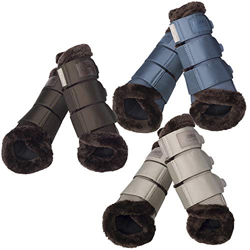 Eskadron Gamaschen -Mesh Fauxfur Platinum- Größe/Farbe XL/vintageblue