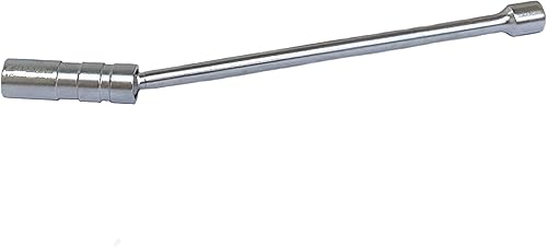 Miniatura 8 de Magnético giratorio de 0.630 in con enchufe de bujía de pared delgada, controlador de 38 pulgadas × longitud total de 12 pulgadas, enchufe de pared