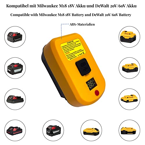 Per caricabatterie DeWalt 18 V 20 V per Milwaukee