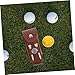 NULYLU Professional Wear-Resistant Golf Ball Bag Convenient Portable Tee Holder for Daily Use and Storage Cowhide Design Secure Button Lock Golf Accessory for Enthusiasts Random Color