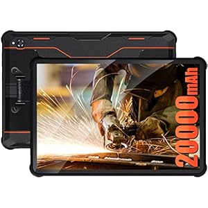 OUKITEL Tablet 10.1 Pulgadas FHD RT2(2023) Batería 20000mAh Rugged Tablet, 1TB Ampliable 8GB RAM 128GB ROM Octa-Core Tablet PC,16MP + 16MP Cámara Android 12 Tablet, Soporte 4G Dual SIM/GPS/WiFi/OTG