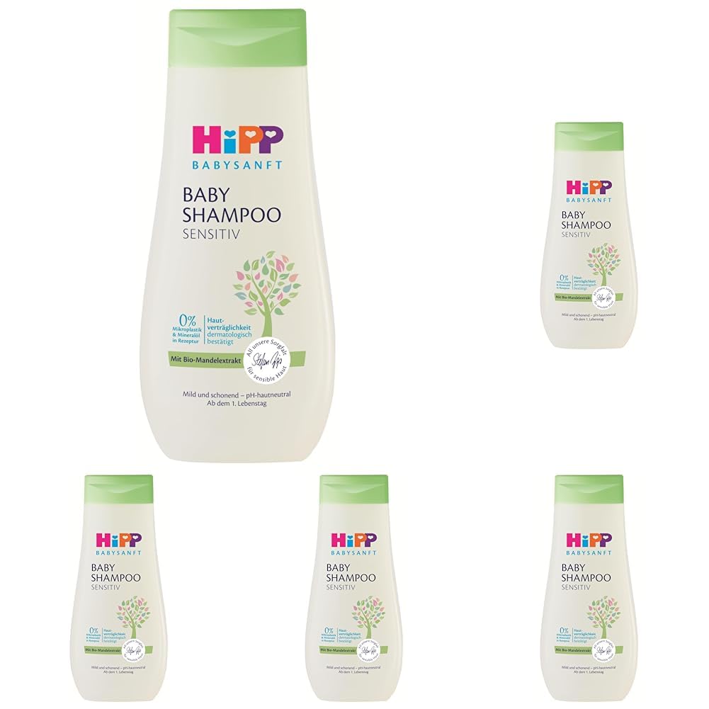 HiPP Babysanft Baby Shampoo (Packung mit 5)