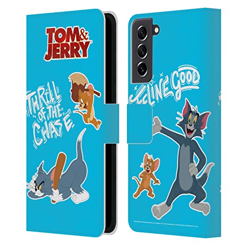 Idée cadeau Samsung Galaxy S21 FE 5G étui portefeuille Tom and Jerry