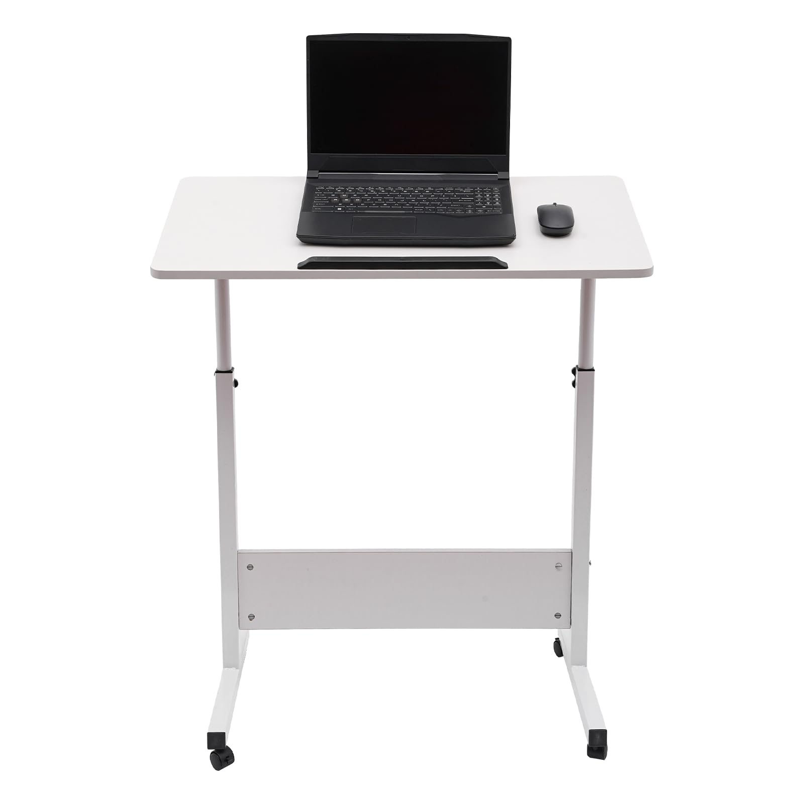 DYNAMI Adjustable Height Standing Desk Rolling Laptop Stand with 180 Adjustable Tilt Angle Desktop 360 Swivel Wheels with — view 8