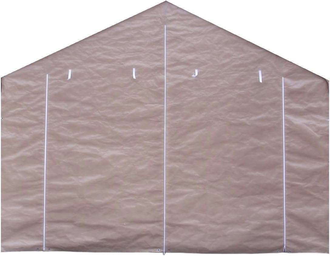 Front Panel Tan Canopy Entrance Panel with Zippers (10'-11" x 9-8")