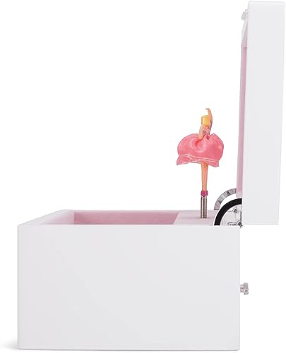 Miniatura 9 de Cottage Garden Joyero musical de madera bailarina de 9 pulgadas que reproduce el lago Tune Swan