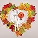 Gresorth 450 PCS Fake Autumn Fall Maple Leaf in 9 Color Artificial Art Leaves Wedding Party Decoration