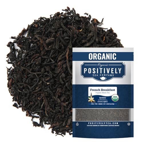 Image of Organic Positively Tea Company, French Breakfast Black Tea, Loose Leaf, 4 Ounce