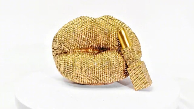 Estatua Lipstick en Resina Decorativa Chic 10.7x15.9x2.6 cm miniatura 7