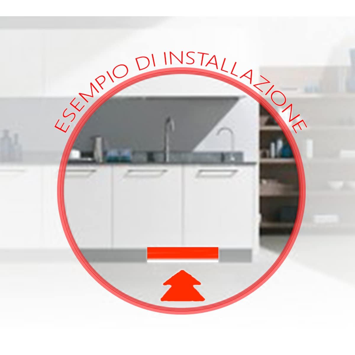 Purificador de agua Silverbox ECO 60 l/h - Purificador de agua ósmosis inversa bajo zócalo Made in Italy - Producción directa de agua oligomineral de forma instantánea y segura