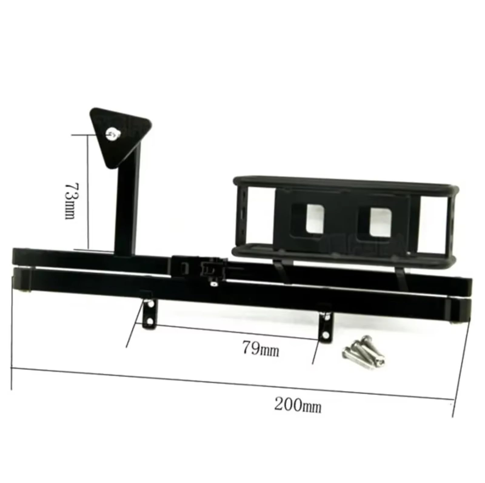Composants Auto RC Compatible avec Gelande II D90 D110 1/10 RC Pièces De Mise À Niveau Voiture sur Chenilles, Accessoires Pare-Chocs Arrière en Métal Support Pneu Secours