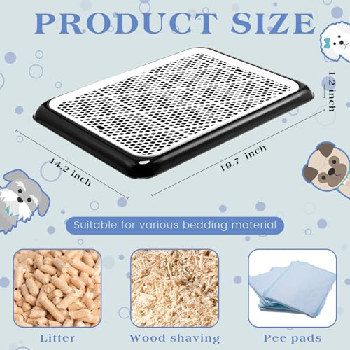 Mifoci 1 Pcs Dog Pee Pad Holder Potty Tray Portable Dog Litter Box Toilet Training for Small Medium Large Pet Puppy Indoor Outdoor - Image 3