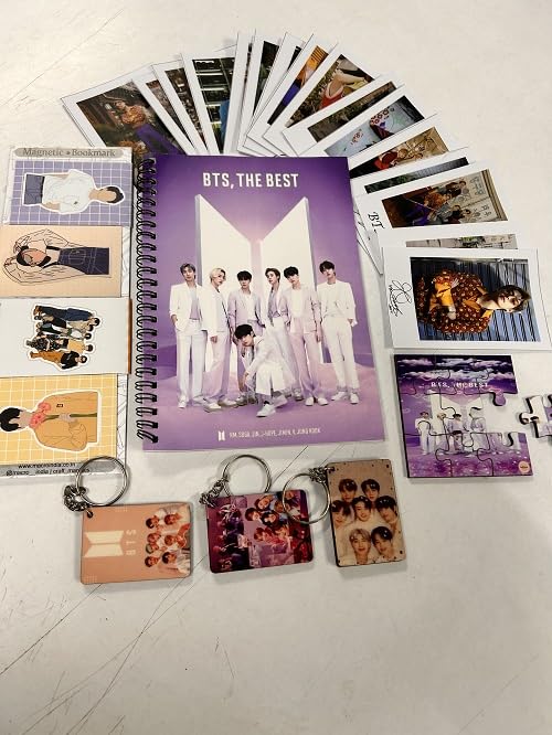 CRAFT MANIACS BTS CREW STATIONERY COMBO : DIARY, 1 WOODEN PUZZLE