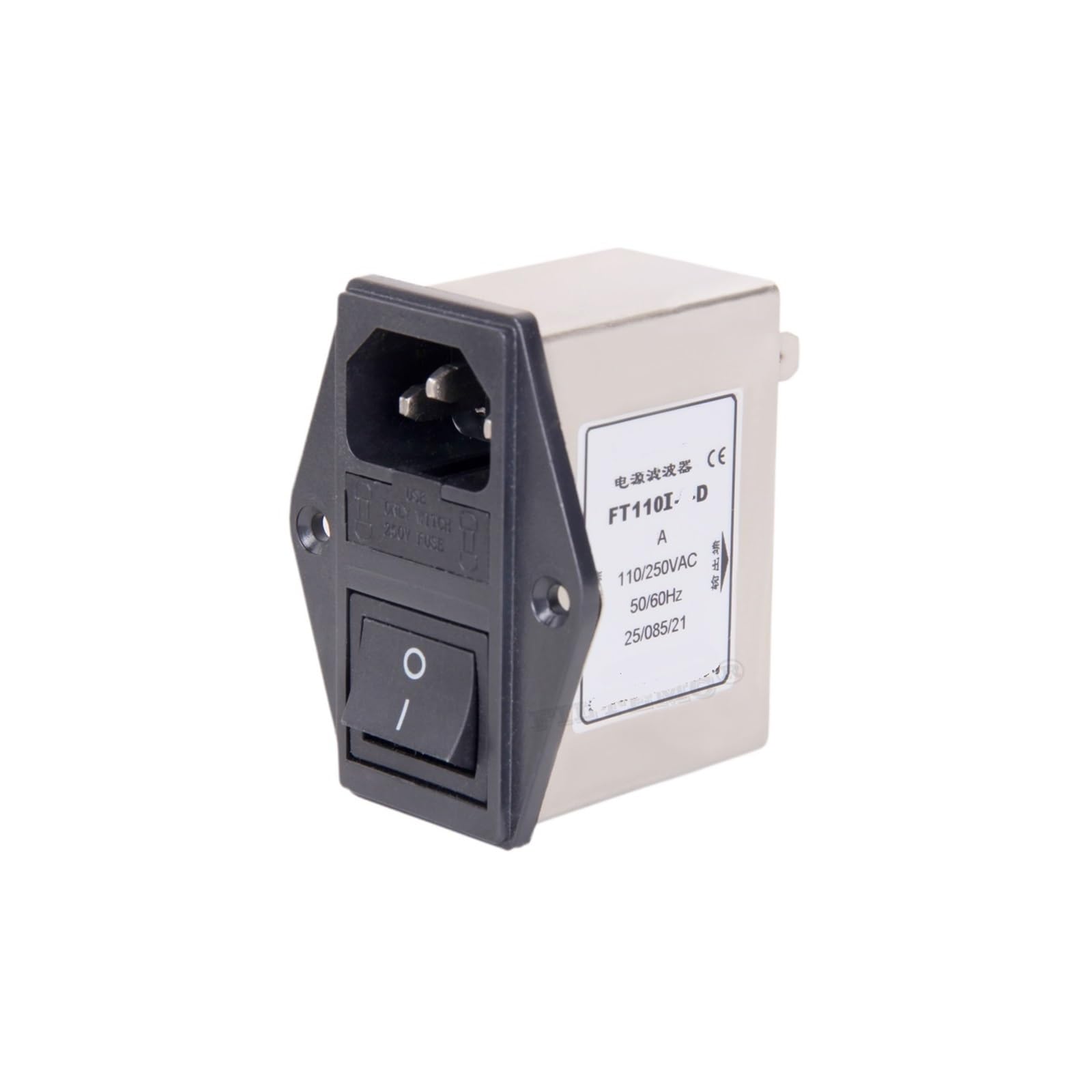 Interrupteur à prise IEC et filtre d'alimentation FT110I-10-D