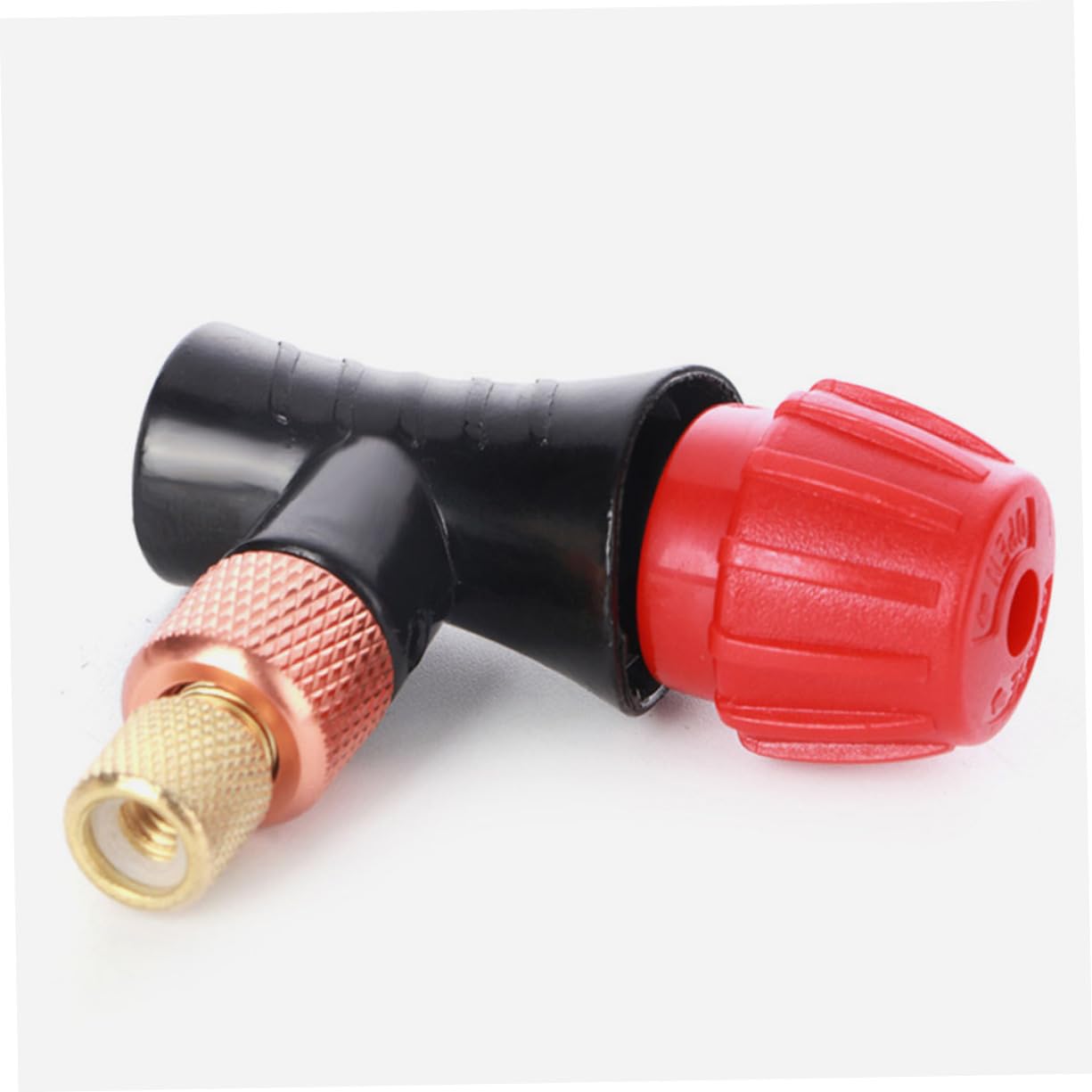 SEWOART Co2 Inflator Head 3/8-24 Thread American French Valve Adapter Lightweight for Easy Tire Pump