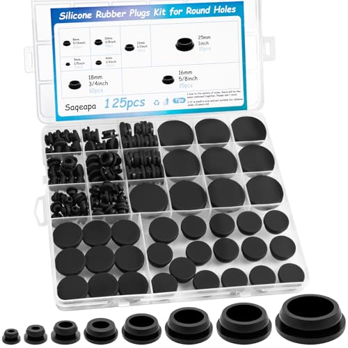 Water Leak Onto Front Carpet From A-Pillar - 2015-2022 Ford Mustang 6 125PCS Rubber Plugs for Round Holes, Premium Black Rubber Hole Plugs, Various Sizes of Round Hole Silicone Tool, Plugs for Holes Assorted Sizes Suitable for Car Wiring Furniture