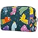 Bolsa de Cosméticos Marionetas De Calcetines Divertidos Bolsa de Maquillaje Bolso Cosmetico Multipropósito con Cierre de Cremallera, Viajes Organizador 18.5x7.5x13cm