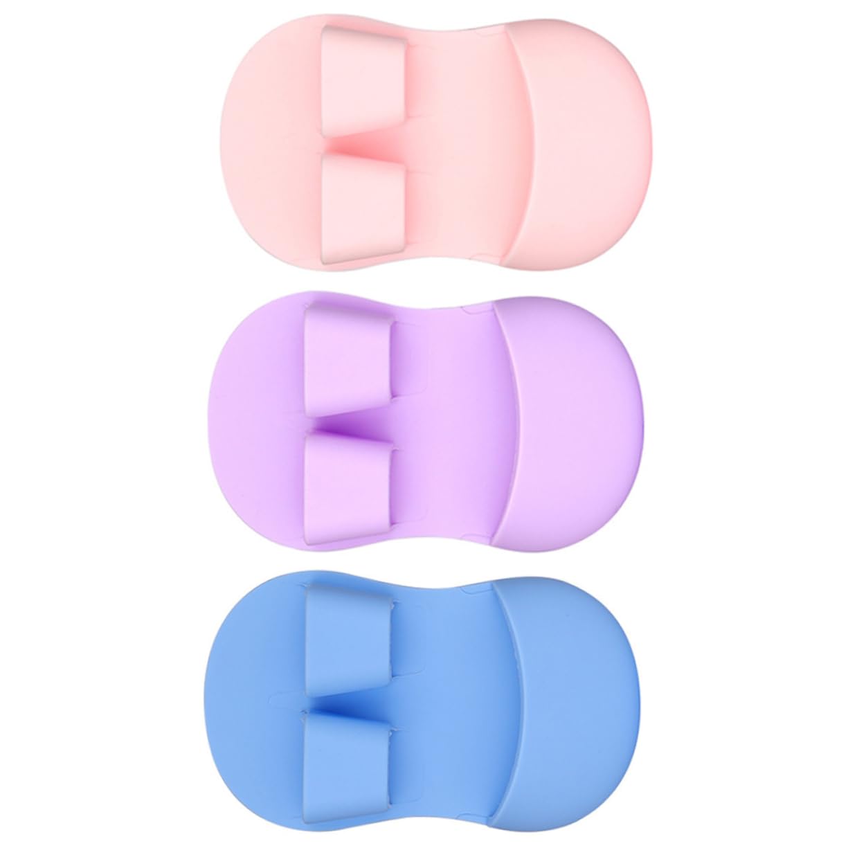 FOYTOKI 3pcs Face Scrub Brush Exfoliating Facial Cleansing Brush Silicone Gentle Exfoliator