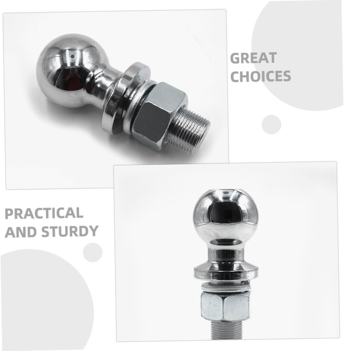 2pcs Trailer Tow Replacement Hitch for Trailer Accessories Easy to Install Towing Compatible