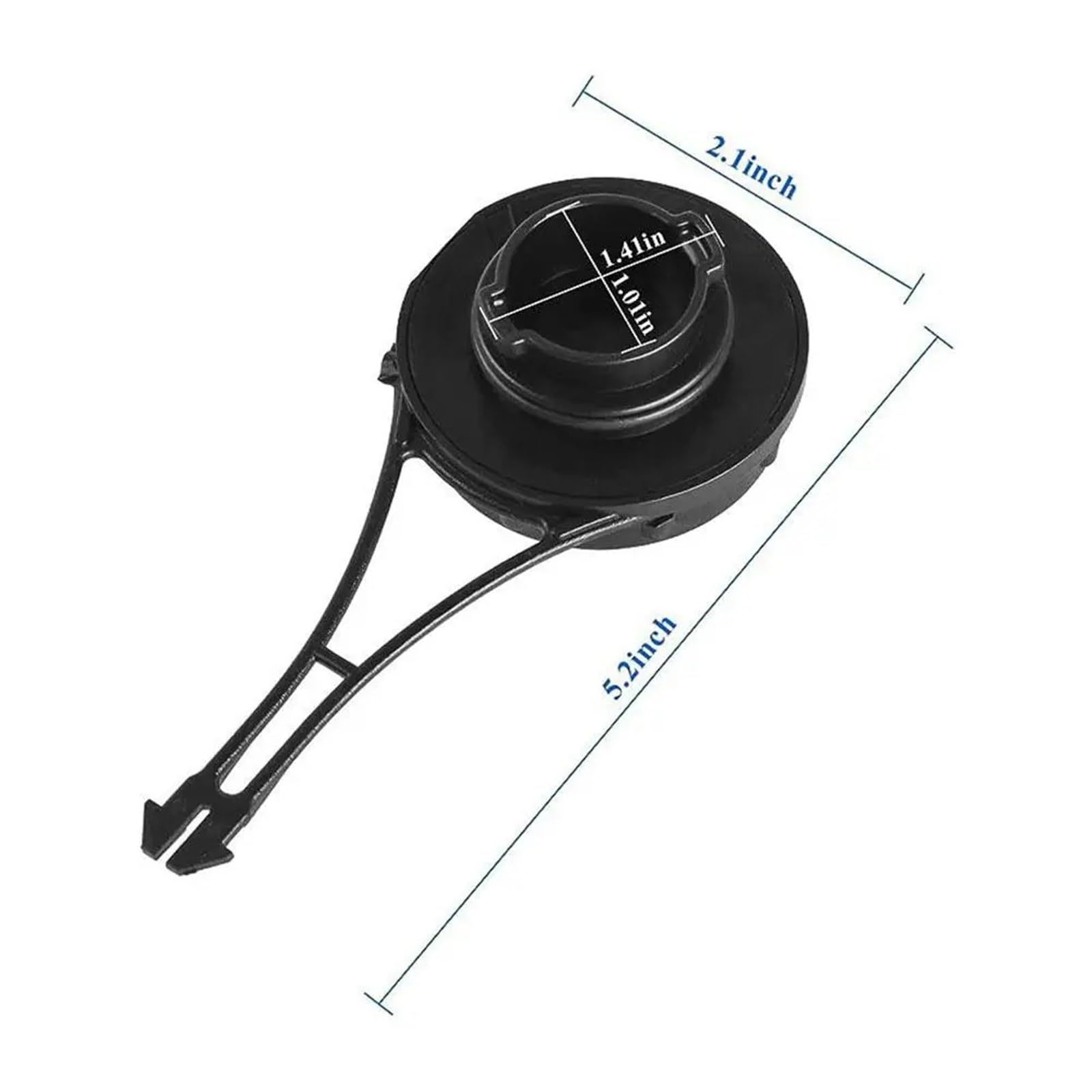 Para tapa de aceite cortacésped 799585 799684, sello plástico duradero para correa Tapón llenado combustible(2PCS)