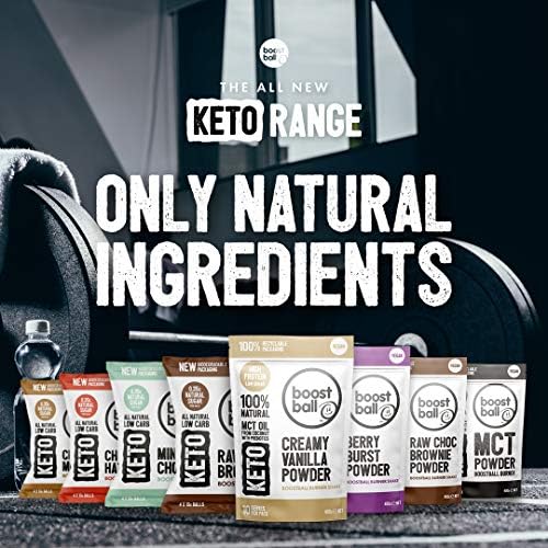 Boostballs Keto Snacks, 12 Pack Mixed Variety Bites, Low Carb & Sugar, Vegan, Gluten Free, 100% Natural, 6 Flavours Pack of 12 x 40g