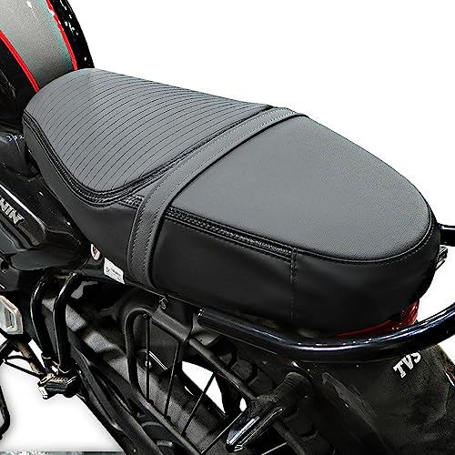Image of TVS Seat Cover for Sweat Free Comfortable Riding| Nylon Thread Stitching for Strength| Bike Riding Accessories|Heat & UV Ray Protection|Enhanced Tear Resistance