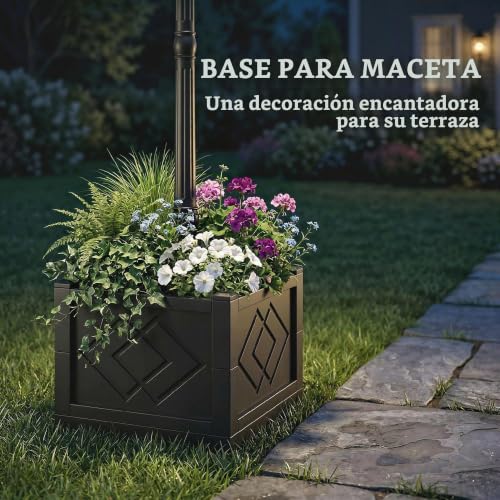 Farol solar de pie con sensor de luz e intensidad regulable 5