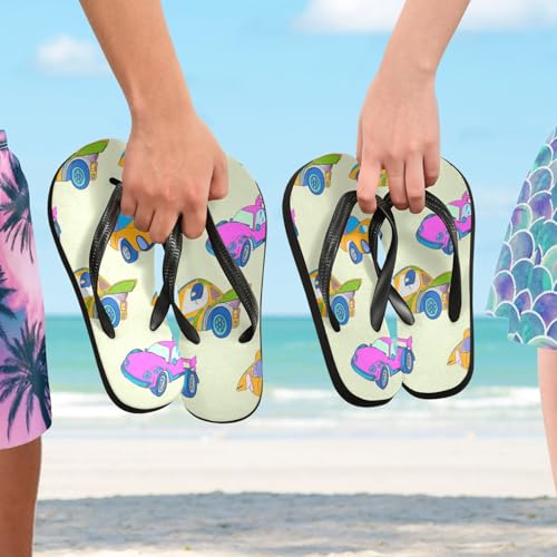 STAYTOP Tiny Cars Flip Flops Sandals of Men's & Women's,Sandals Beach Slippers Shower Slides4
