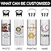 SIMIEEK Personalized Water Bottles Bulk with Straw Custom Insulated Water Bottle Printed Photo Name Text (26oz/12oz)