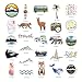 Produktbild JIAQI Frische erfrischende Outdoor-Reiseaufkleber für DIY Scrapbooking Gepäck Koffer Computer Skateboard Gitarre Moto Toy 50Pcs