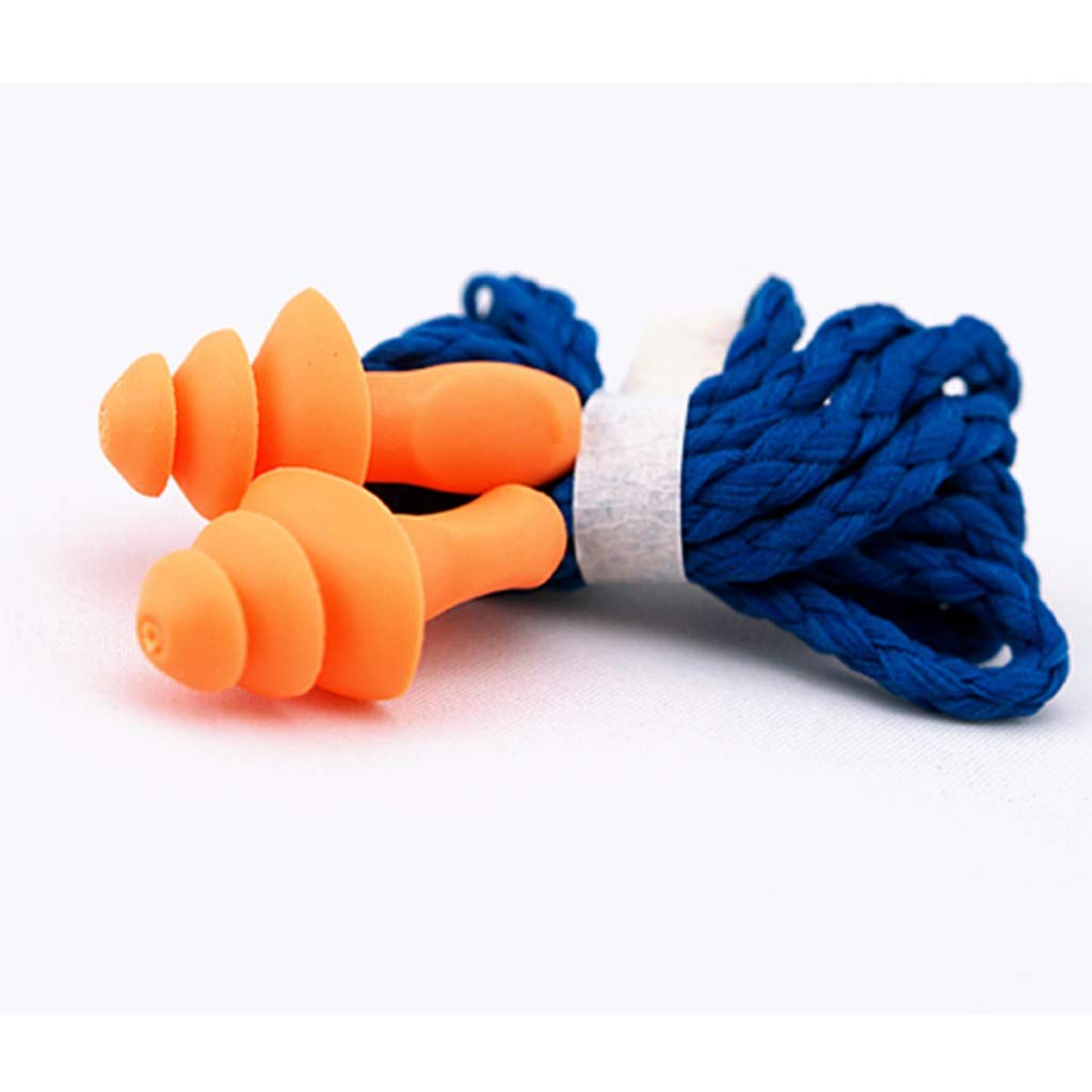 Gehörschutz Earplug Nehmen Sie eine Linie zu Industriearbeits Insurance Noise Reduction Schwimmen Wasserdicht Otitis media Erfahren Geräuschreduzierung (Color : 100 pairs, Size : M)