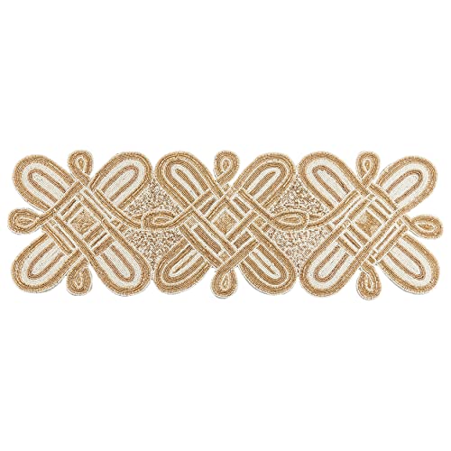 Beaded Modern Table Runner