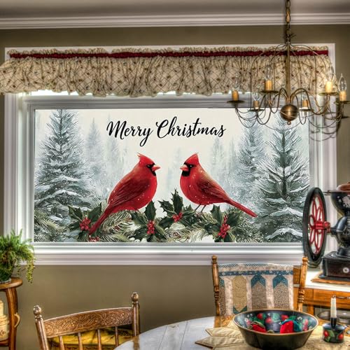 Película Decorativa de PVC con Diseño Cardinal Navideño miniatura 1