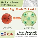 Cat Puzzle Toy, Large Size, 2 Ways to Play, Treat Puzzle & Foraging Balls for Indoor Cats, Kitten Enrichment Toy, Interactive Brain-Teasing Game - Image 2